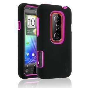  Rapture Elite 42 0130018R Black/Pink Snap On Case for HTC EVO 3D 