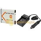 Battery+Charger for NP BN1 Sony Cyber shot W330 W350  