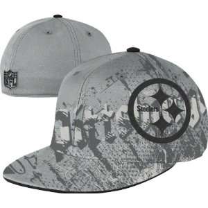   Steelers Flex Hat Grey Series Flat Brim Flex Hat
