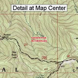   Topographic Quadrangle Map   Fairview Peak, Oregon (Folded/Waterproof