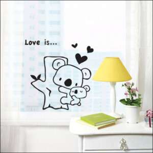 LOVE KOALA Vinyl Wall/Window Art Decor Sticker SG 29  