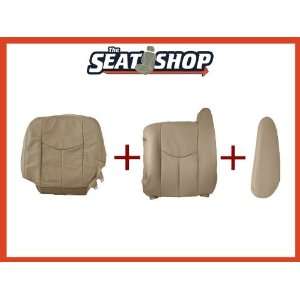  03 04 05 06 Chevy Tahoe GMC Shale Leather Seat Cover 