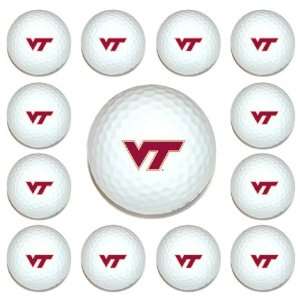   Tech Hokies Team Logo Golf Ball Dozen Pack   Golf