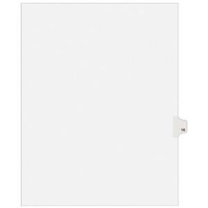   , Letter Size, Side Tabs, #16, Pack of 25 (01016)