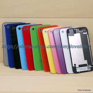 Glass Full Back Battery Door Assembly Cover Case for At&T GSM Iphone4 