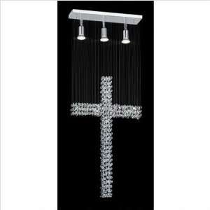   Cross Pendant in Chrome Size 36 H x 22.25 W