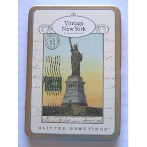  Vintage New York Glitter Greetings Postcards Kitchen 