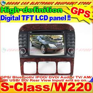 MERCEDES BENZ S Class/W220 S280/S320/S350 HD LCD Screen GPS Navi Car 