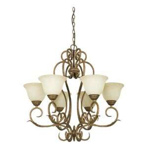  28 1/4 6 Light Chandelier   Sienna