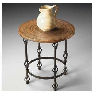  Butler Wrought Iron Base Accent Table Furniture & Decor