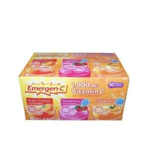  Emergen c Vitamin C 1000mg 90 Packets 3 Cartons NET Wt 28 