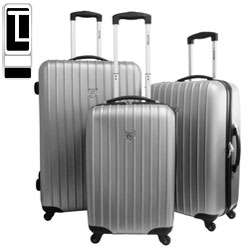 Travel Concepts Viaggio Silver 3 piece Polycarbonate Luggage Set 