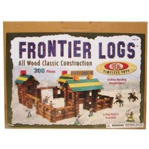  Wood Construction 300 pieces Frontier Logs in Canister 