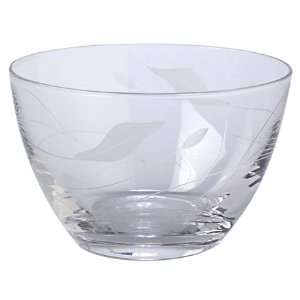   Individual 4 3/4 Inch Etched Glass Bowl 