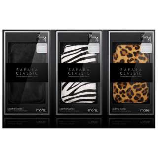 More Thing Safara Leather Pouch/Case/Cove​r for iPhone 4/4S Leopard 
