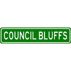  COUNCIL BLUFFS City Limit Sign   High Quality Aluminum 