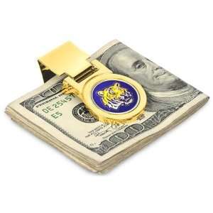  Louisiana State LSU Tigers NCAA Gold Money Clip Sports 