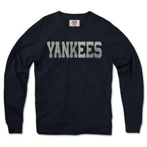 New York Yankees Navy 47 Brand Post Grad Pullover V Neck Sweatshirt 
