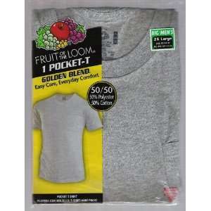  Fruit of the Loom 50/50 Polyester cotton 1 Pocket T shirt 