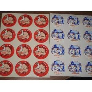  Vintage Scratch and Sniff Thanksgiving Stickers    2 