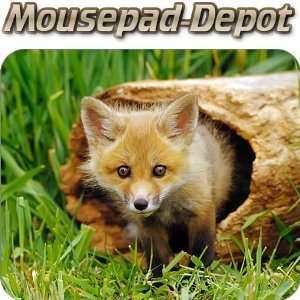  Baby Fox Cub (Design 1) Premium Quality Mousepad 