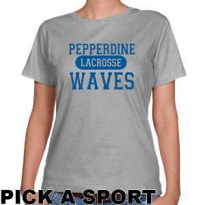  Pepperdine Waves Ladies Ash Custom Sport Classic Fit T 