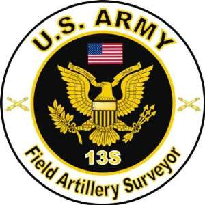  United States Army MOS 13S Field Artillery Surveyor Decal 