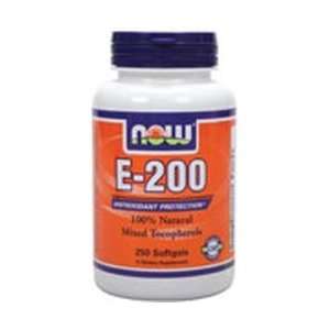  Vitamin E 200 Unesterified 250 Softgel   NOW Foods Health 