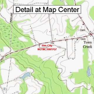   Map   Elm City, North Carolina (Folded/Waterproof)