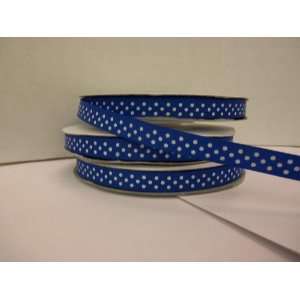  Polka Dot Grosgrain Ribbon 3/8 By 50yd royal blue 