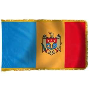  Moldova Flag 3X5 Foot Nylon PH and FR Patio, Lawn 