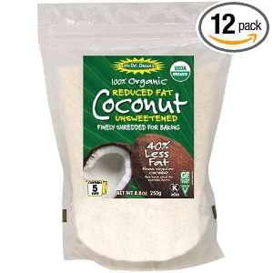 Lets Do Organic Reduced Fat Shredded Coconut, 8.8 ounce pouches (Pack 
