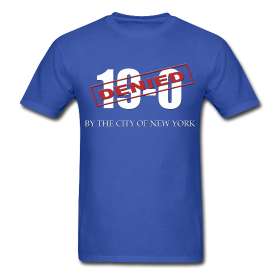 19 0 Denied T Shirt M/F New York Giants Super Bowl 42  