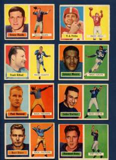1957 Topps Football Complete Set 1   154 Beckett $2200  