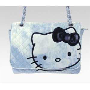  Hello Kitty Shoulder Bag Denim Quilt 