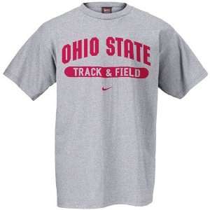  Nike Ohio State Buckeyes Ash Track & Field Locker Room T 