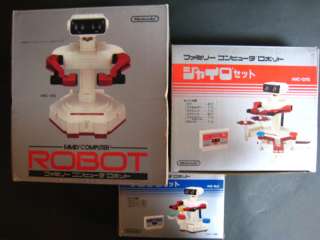 Nintendo Famicom ROBOT + Gyro + Block Set Japan Very.G  