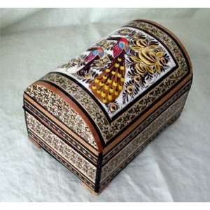 Persian Lined Decorative /Jewelry Box Treasure Chest Design Khatam 