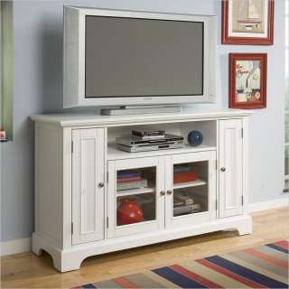 Home Styles Naples Entertainment Credenza White TV Stand 095385789183 