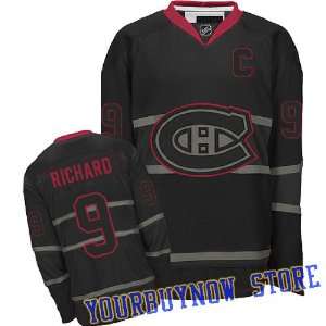   Montreal Canadiens Black Ice Jersey Hockey Jersey (Logos, Name, Number