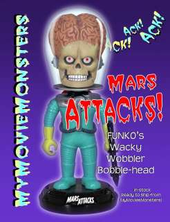 MARS ATTACKS Martian FUNKO Wacky Wobbler Bobble Head Little Green Men 