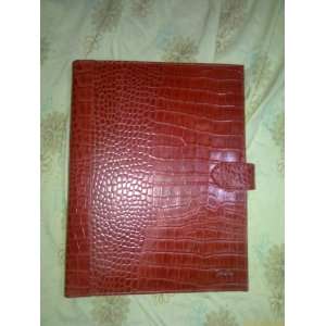  Leather File Folder Croco Leather