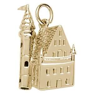  Rembrandt Charms Castle Charm, 14K Yellow Gold Jewelry