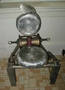 Chair, Frying Pan Chair, Welded Aluminum Sculpture, Art  