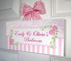   Wooden Name Door Plaque Personalised Gift (Flower Girl Thank You
