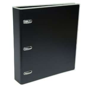 Semikolon 3 Ring Binder with Front Cover Lock, 2 3/4 Inch Spine, Black 