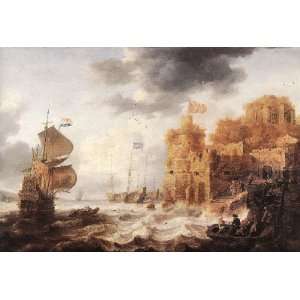   painting name An Oriental Harbour, by Peeters Bonaventura Il Vecchio