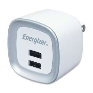 Energizer AC Adapter. DUAL USB WALL CHARGER COMPACT DESIGN OUTPUT DC5V 