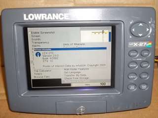 LOWRANCE LCX 27C FISHFINDER GPS RECEIVER LCX27C 042194529349  
