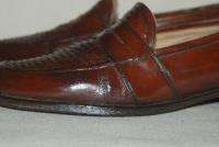 MENS JOHNSTON & MURPHY HANDCRAFTED LOAFERS SHOES 9 1/2  